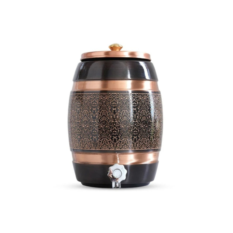Majestic Black Emboss 5L - Premium Copper Water Dispenser