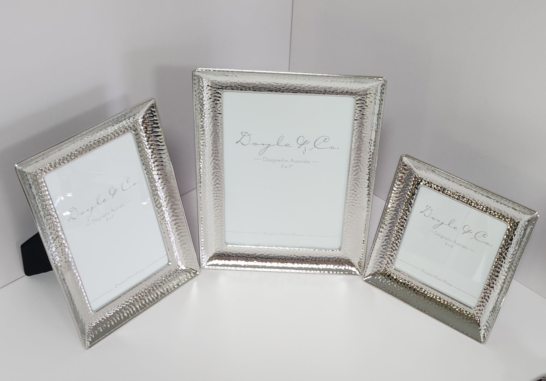 WIde Hammer Frame Silver - in 3 sizes